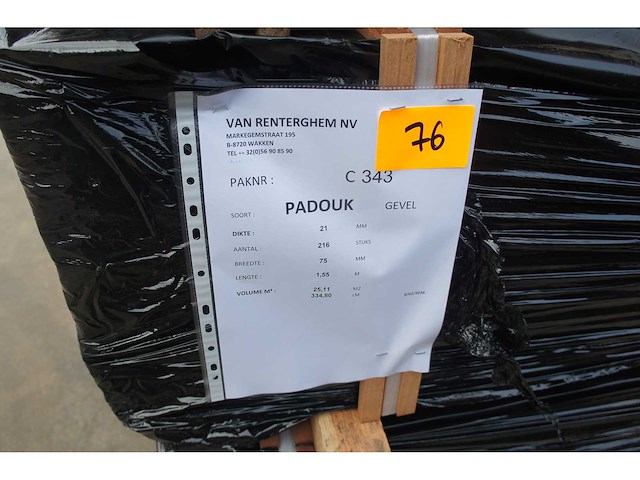 25,11 m² padouk gevelbekleding - afbeelding 6 van  6