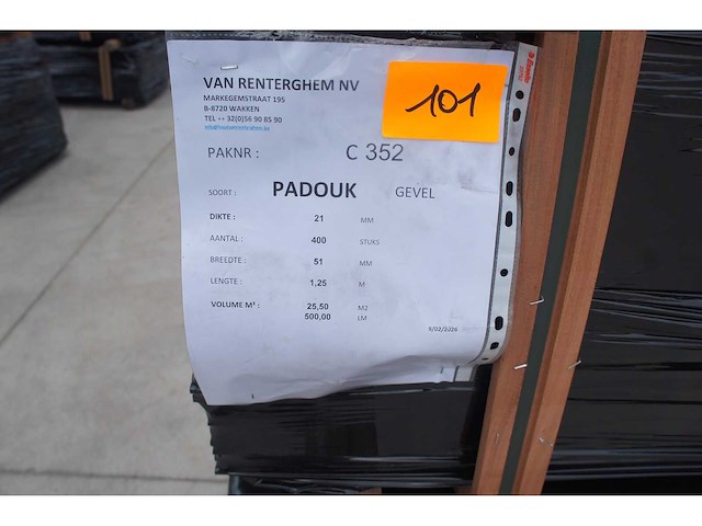 25,50 m² padouk gevelbekleding - afbeelding 6 van  6