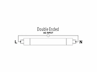 (25x) 9w 4000k 60cm led tl buizen g13 t8 dubbelzijdig gevoed - afbeelding 5 van  6
