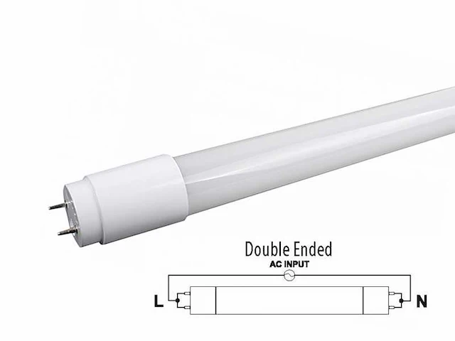 (25x) 9w 4000k 60cm led tl buizen g13 t8 dubbelzijdig gevoed - afbeelding 5 van  6