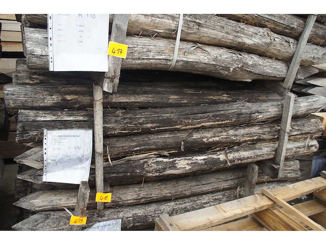 25x acacia paal dia 14/16 - afbeelding 1 van  4