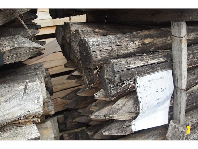 25x acacia paal dia 14/16 - afbeelding 4 van  4