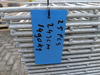 25x dubbelstaaf hekwerk 8/6/8 243cm hoog, gegalv - afbeelding 7 van  8