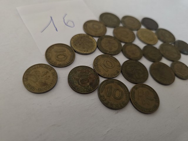 25x duitsland: mix pfenning (1949 - 1958) - afbeelding 2 van  4