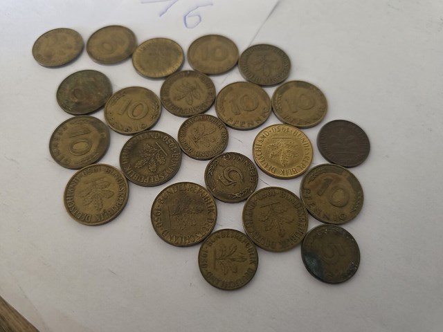 25x duitsland: mix pfenning (1949 - 1958) - afbeelding 3 van  4