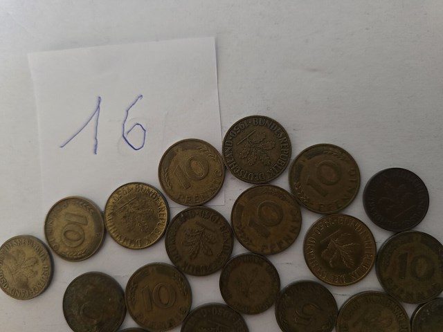 25x duitsland: mix pfenning (1949 - 1958) - afbeelding 4 van  4