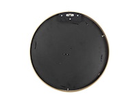 (25x) moscirkel 75 cm kleur smaragdgroen / aluminium frame met hout look wanddecoratie - afbeelding 5 van  5