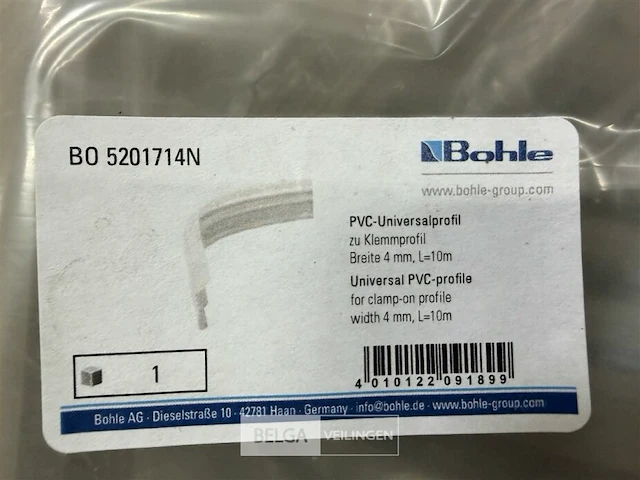 ± 25x pvc-klemprofiel - afbeelding 3 van  4