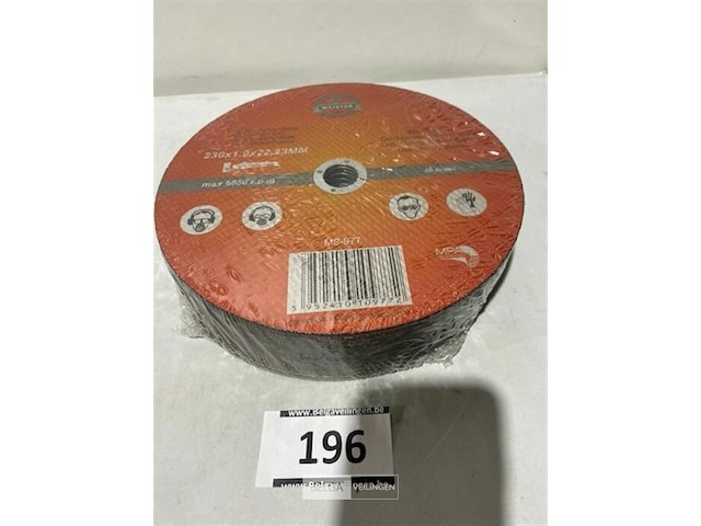 25x snijschijf 230x1,9x22,23mm voor staal en inox - afbeelding 2 van  3