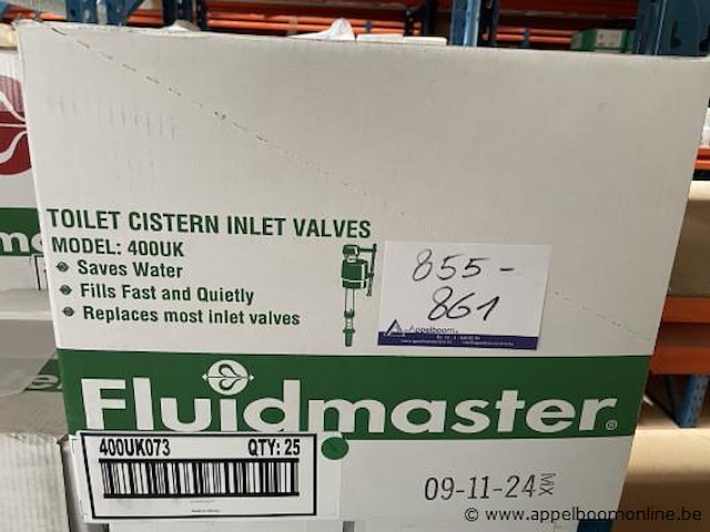 25x vulventiel fluidmaster 400uk - afbeelding 1 van  2