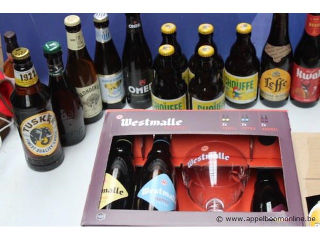 26 div flesjes bier, wo leffe, westmalle - afbeelding 2 van  3
