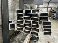 26 rechthoekige aluminium kokers. afmetingen 100 x 50 x 6000 mm, wanddikte 2,0 mm. - afbeelding 2 van  3