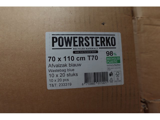 26x 200 afvalzakken powersterko - afbeelding 5 van  5