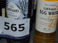26x fles siroop, giffard, wo. pistache, mûre, lavande, macadamia, melon, menthe, violette, egg white, 1l - afbeelding 4 van  4
