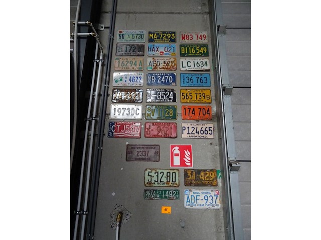 26x metalen amerikaanse nummerplaat - afbeelding 1 van  4