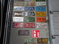 26x metalen amerikaanse nummerplaat - afbeelding 1 van  4