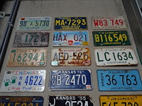 26x metalen amerikaanse nummerplaat - afbeelding 2 van  4