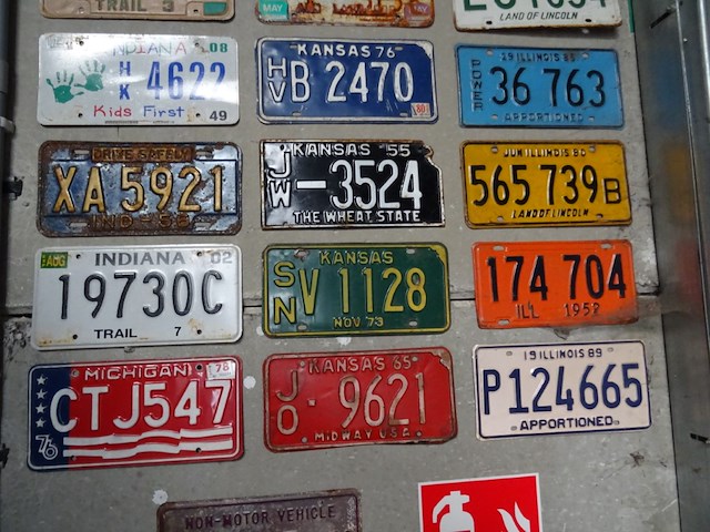 26x metalen amerikaanse nummerplaat - afbeelding 3 van  4