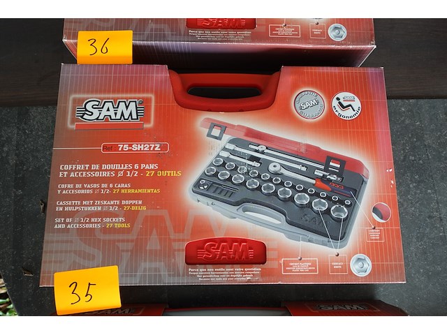 27- delige dopsleutelset sam - afbeelding 1 van  2