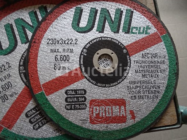 27 metalen afkapschijven 230 mm merk: hilti, metabo, unicut, tyrolit, parkside diameter van alle schijven: 230 mm staat: nieuw - afbeelding 5 van  8