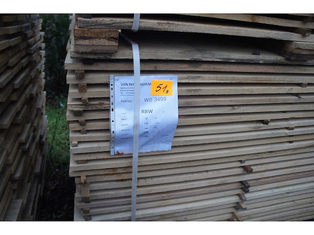 2,73 m³ eiken planken 22mm - afbeelding 4 van  5