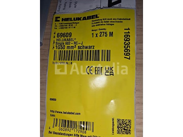 275m kabeltrommel 1g50 mm² - afbeelding 2 van  2