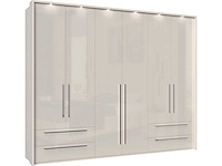 277 cm kast, inclusief structuur en verlichting, met soft-close functie