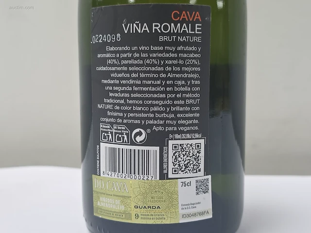 (27x) fles(sen) cava vina romale vinedos de... - afbeelding 4 van  7