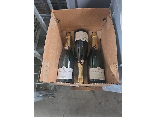 (27x) fles(sen) champagne beaumont de crayeres... - afbeelding 7 van  8