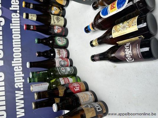 28 div flesjes bier wo leffe, lindemans - afbeelding 2 van  3