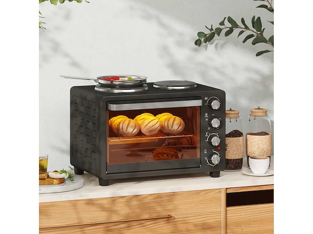 28 l oven - compacte oven - kookplaat - afbeelding 5 van  12