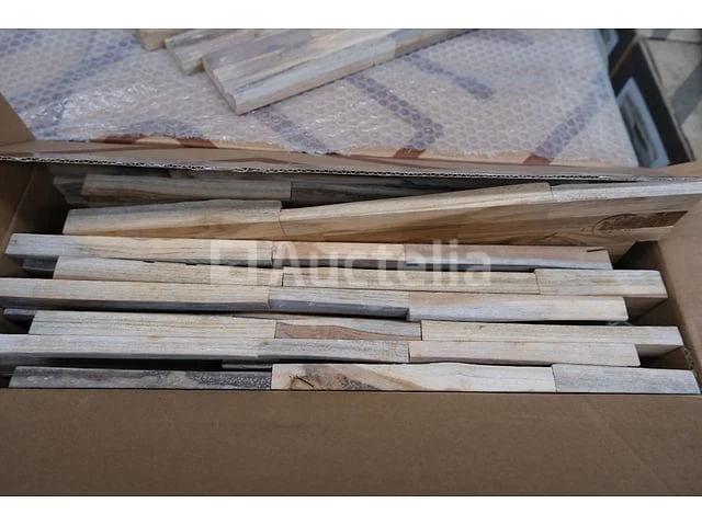28 pakketten van 1 m² 3d indo teak gun rookbekleding - afbeelding 4 van  6