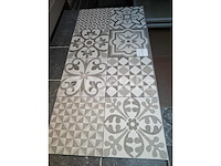 28m² malta decor 30x30, cementtegelstijl, vloer en muur, nieuw ingepakt