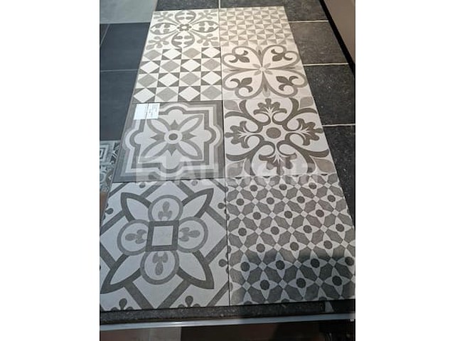 28m² malta decor 30x30, cementtegelstijl, vloer en muur, nieuw ingepakt - afbeelding 3 van  3