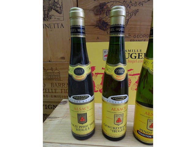 28x 37,5cl diverse flesjes van jean hugel - afbeelding 3 van  6