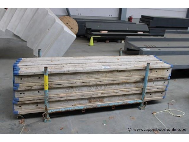 28x h-balken, doka, top 20, 245cm, in metalen transportrek - afbeelding 1 van  2