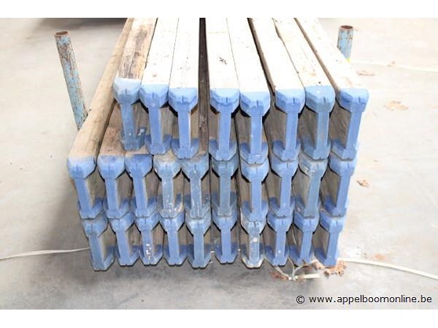 28x h-balken, doka, top 20, 245cm, in metalen transportrek - afbeelding 2 van  2