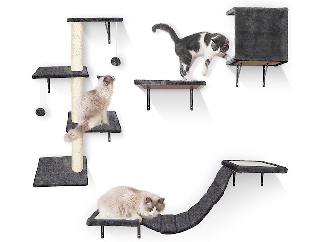 28x krabpaal + wand klimelementen katten - afbeelding 6 van  6