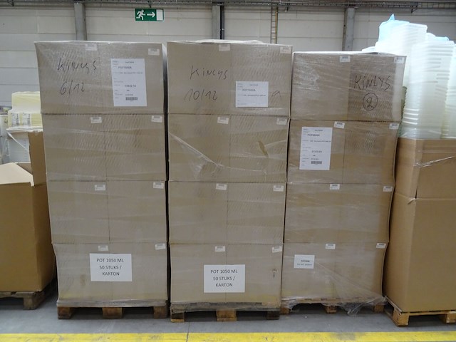 28x pallet diverse plastic potjes/emmers - afbeelding 5 van  30