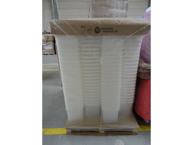 28x pallet diverse plastic potjes/emmers - afbeelding 23 van  30