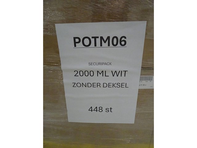 28x pallet diverse plastic potjes/emmers - afbeelding 29 van  30