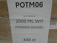 28x pallet diverse plastic potjes/emmers - afbeelding 29 van  30