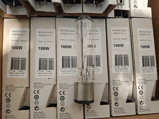 28x philips master sdw-t 100w/825 pg12-1 gasontladingslampen (warm goud - nieuw) - afbeelding 7 van  7