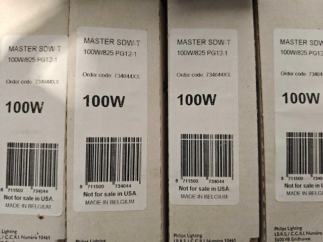 28x philips master sdw-t 100w/825 pg12-1 gasontladingslampen (warm goud - nieuw) - afbeelding 2 van  7