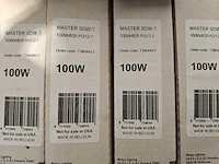 28x philips master sdw-t 100w/825 pg12-1 gasontladingslampen (warm goud - nieuw) - afbeelding 2 van  7