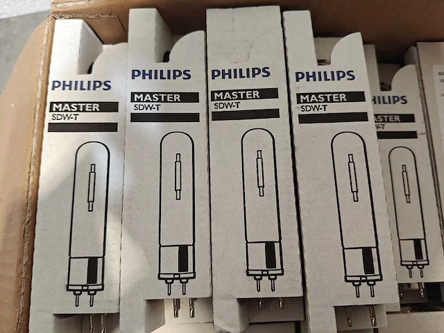 28x philips master sdw-t 100w/825 pg12-1 gasontladingslampen (warm goud - nieuw) - afbeelding 3 van  7