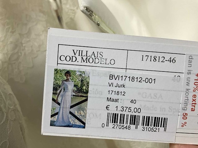 29 bruidsjurken villais (totaalprijs) - afbeelding 30 van  62