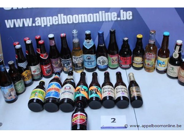 29 div flesjes bier, wo. leffe, jupiler - afbeelding 1 van  4