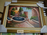 ±29 div schilderijen met houten en goudlook kader - afbeelding 4 van  5