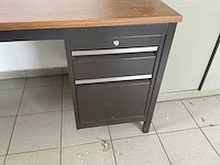 2m op 1m75 met ladekast bureautafel - afbeelding 2 van  2